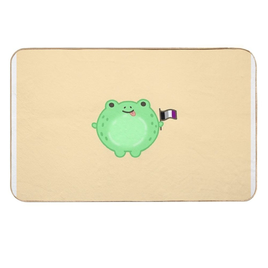Asexual Pride Frog  Toxin-Free Bath Mat