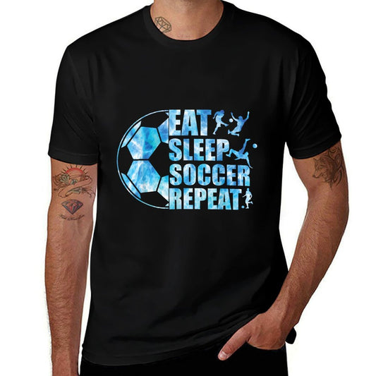 Soccer T Eat Sleep Soccer Repeat Boys Youth Kids  High-quality Stitching T-Shirt