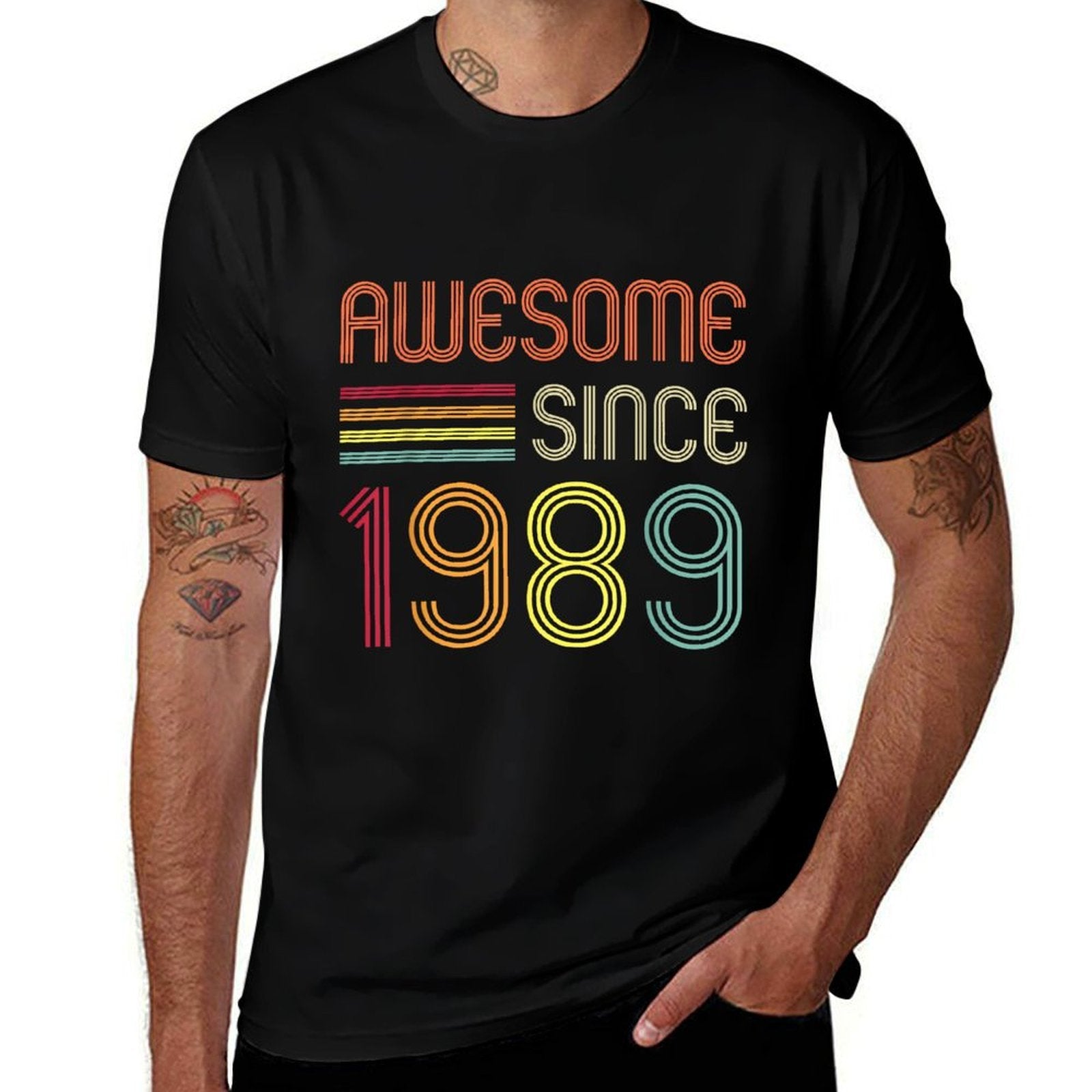 Awesome Since 1989 35th Birthday Retro  Breathable T-Shirt