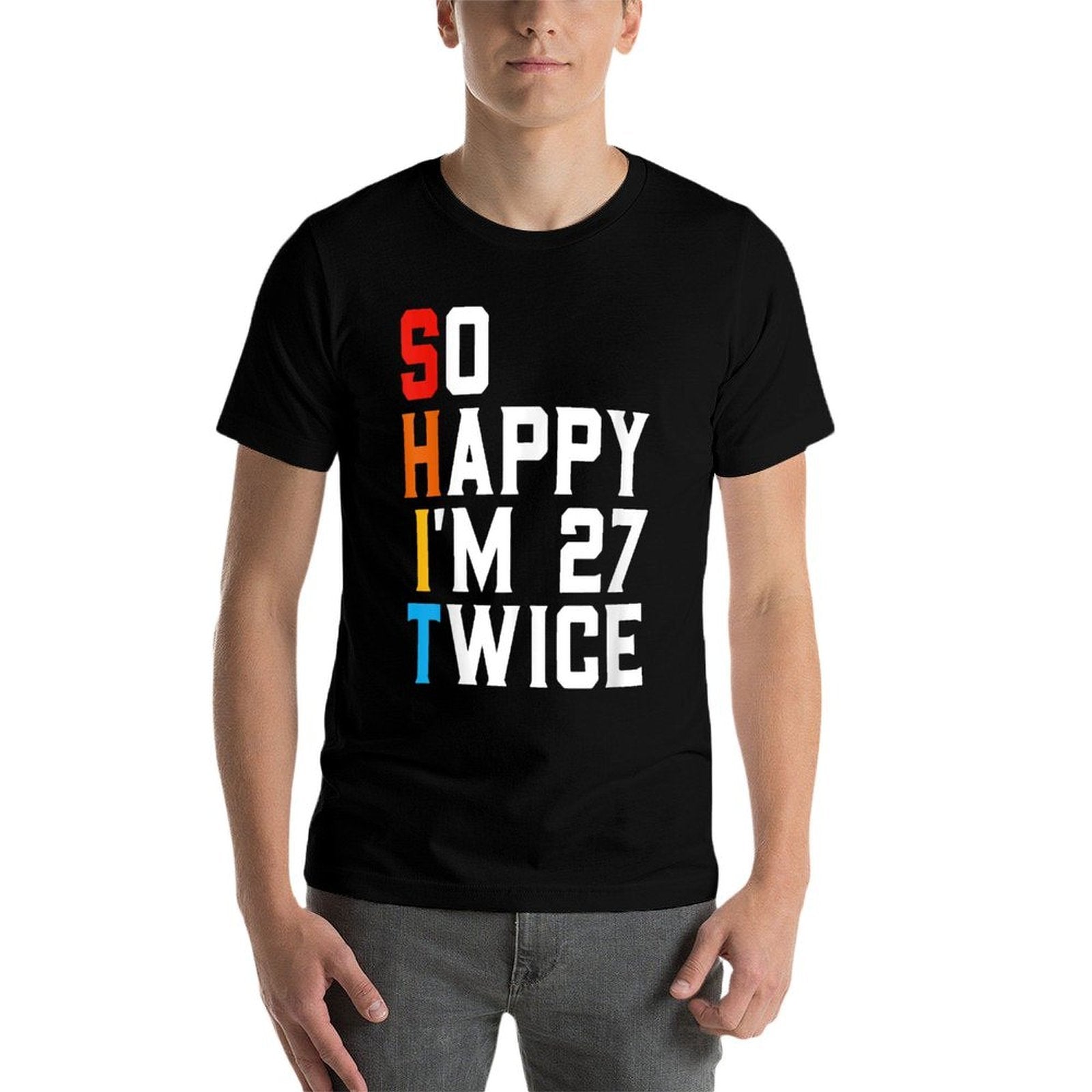 Funny 54th Birthday Sarcastic Vintage 54 Years Old Bday  Slim-fit Cut T-Shirt