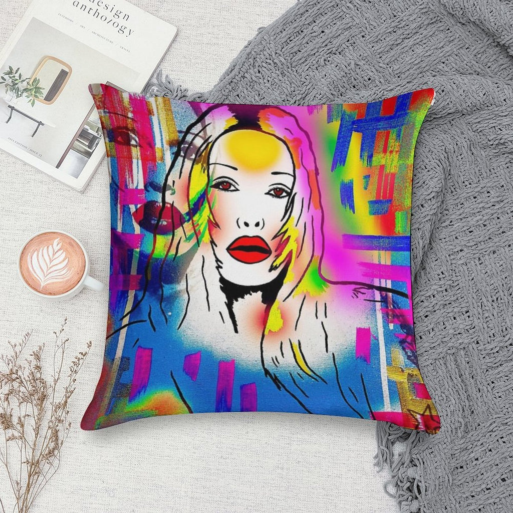 Pete Burns Collection Merchandise by Dusty O Soft Hidden Zipper Throw Pillow