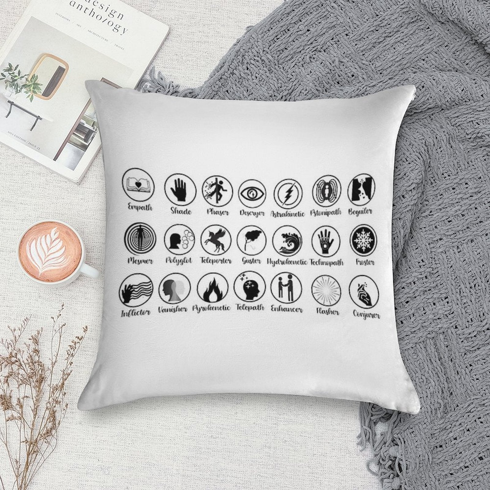 KOTLC -  Ability Badges Soft Multiple Sizes Throw Pillow