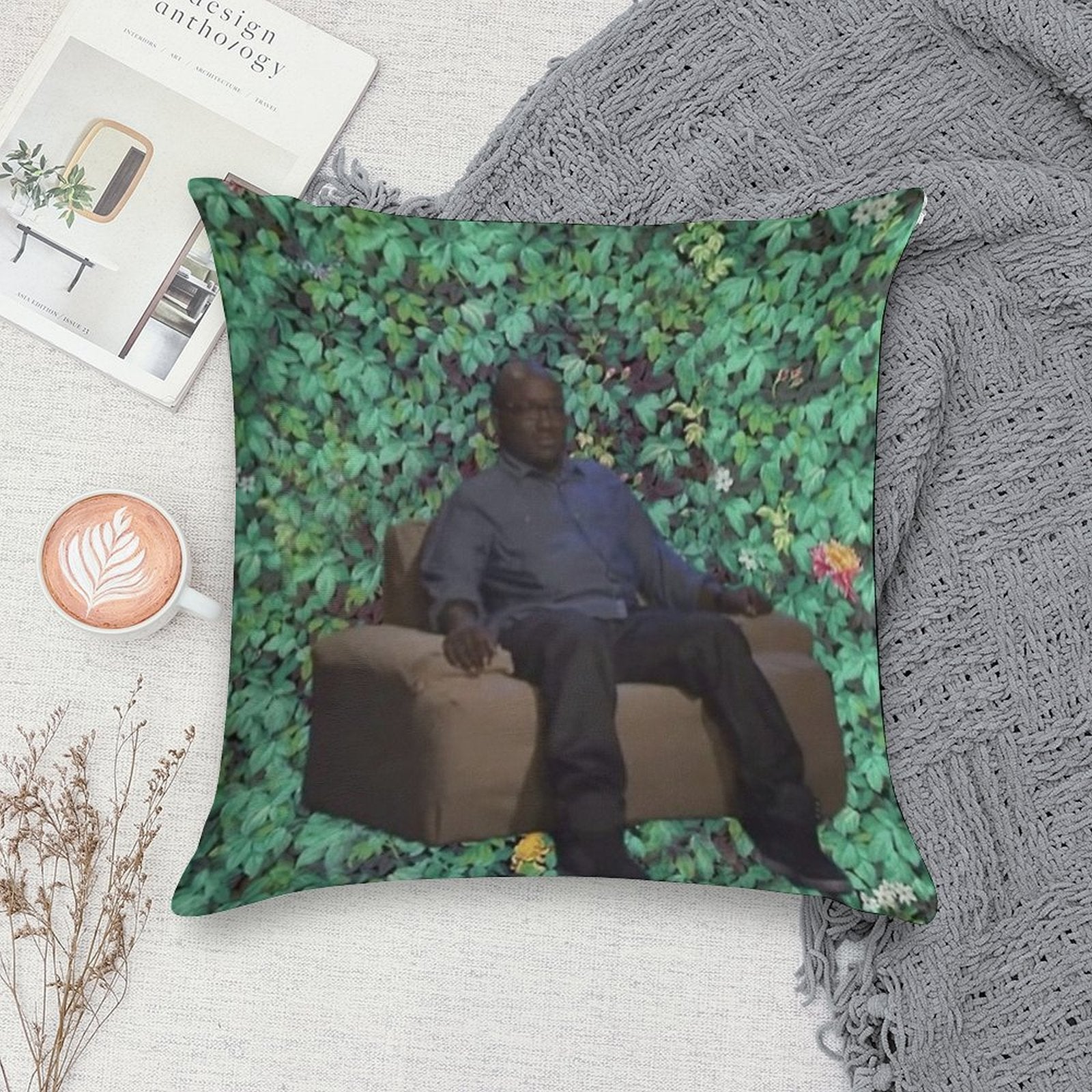 Hannibal Buress Obama Portrait Soft Home Decor Throw Pillow