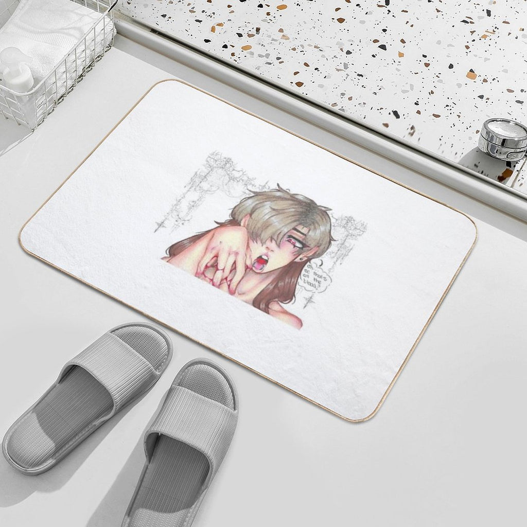 Gothic Background Vampire.  Long-Lasting Bath Mat