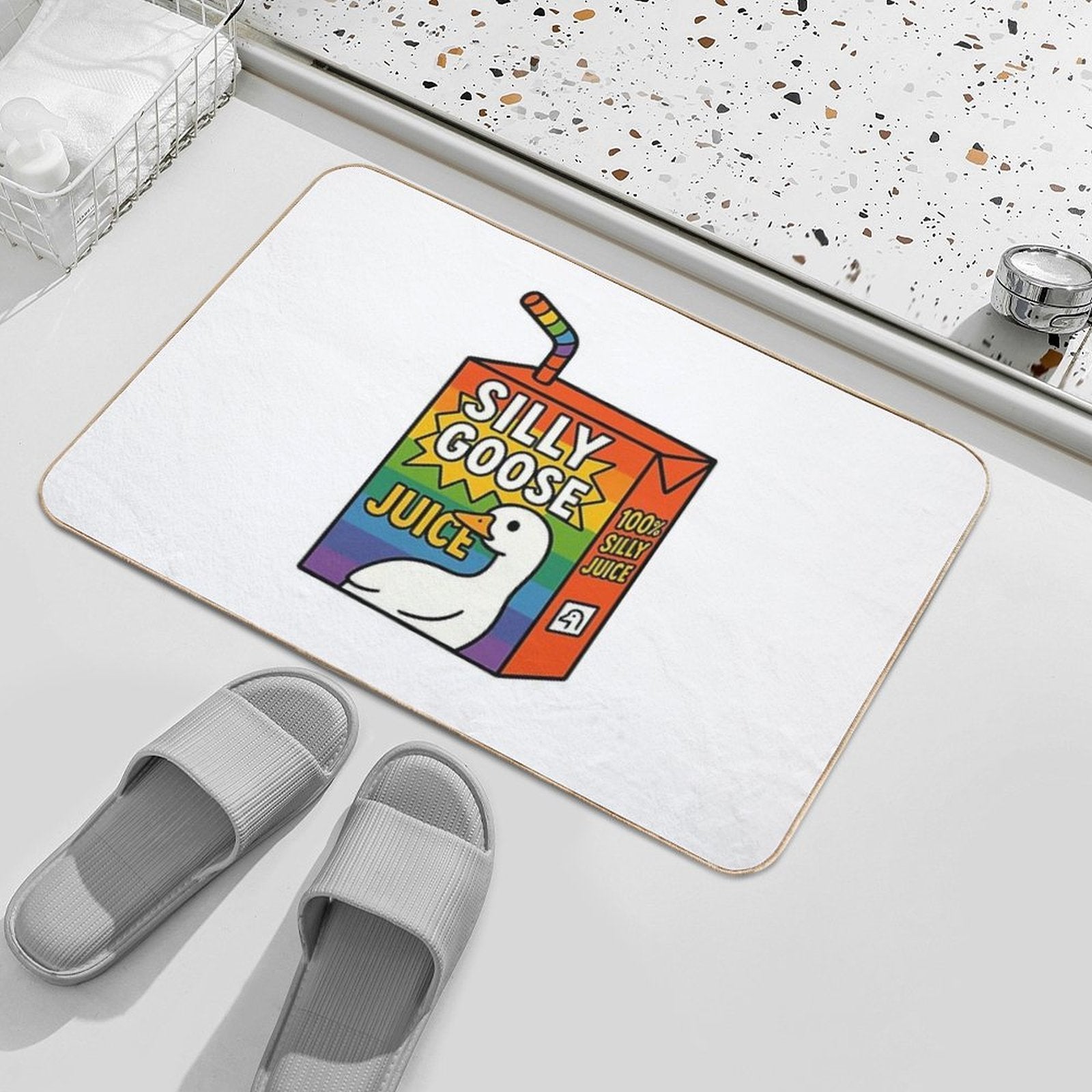 Silly Goose Juice  High-Traffic Bath Mat