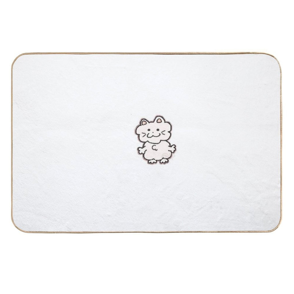 Doodle Cat  Long-Lasting Bath Mat
