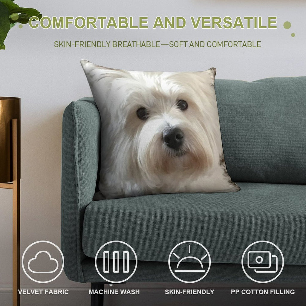Westie Soft Anti-Pilling Throw Pillow