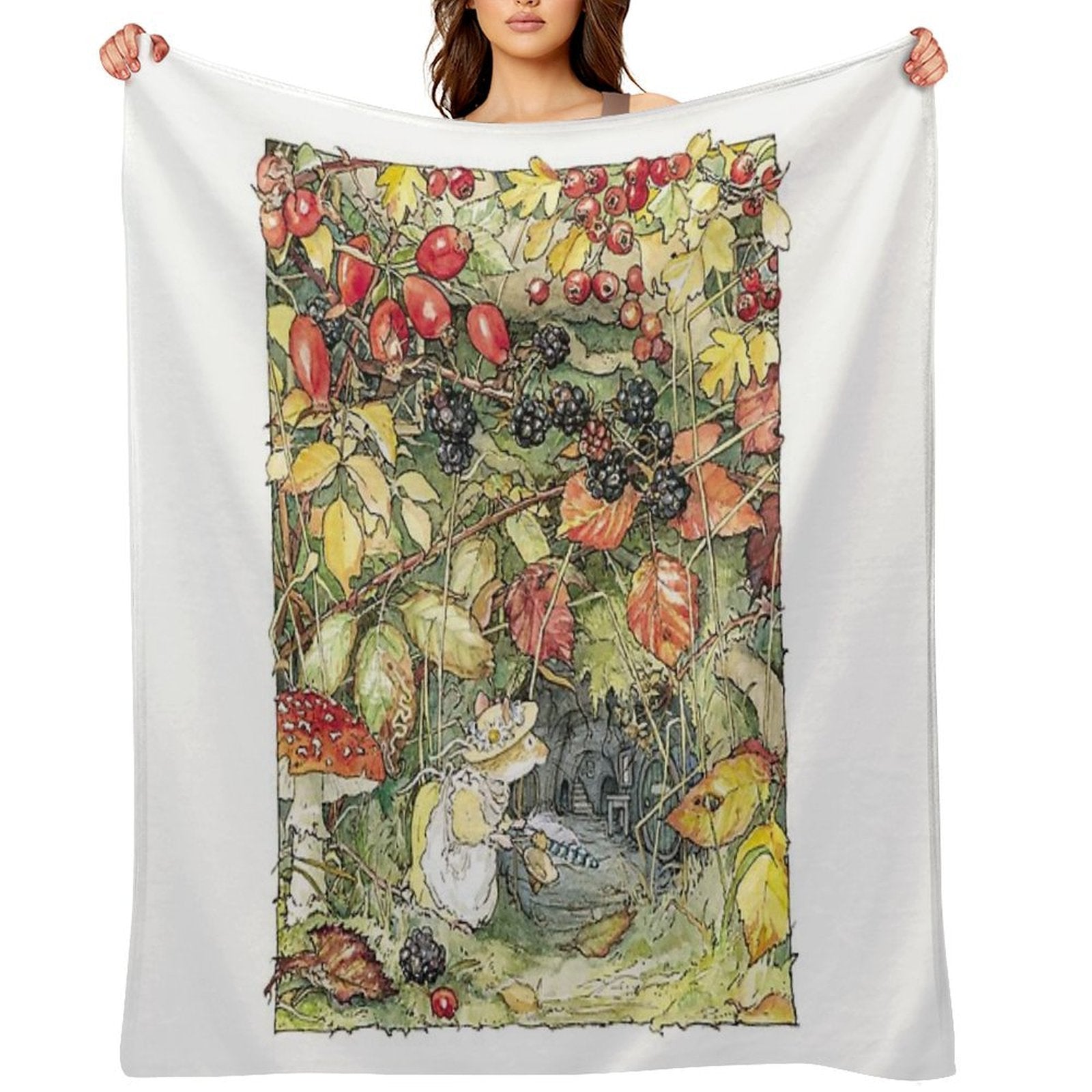 Primrose at The Entrance to The Tunnels Eco-conscious Throw Blanket