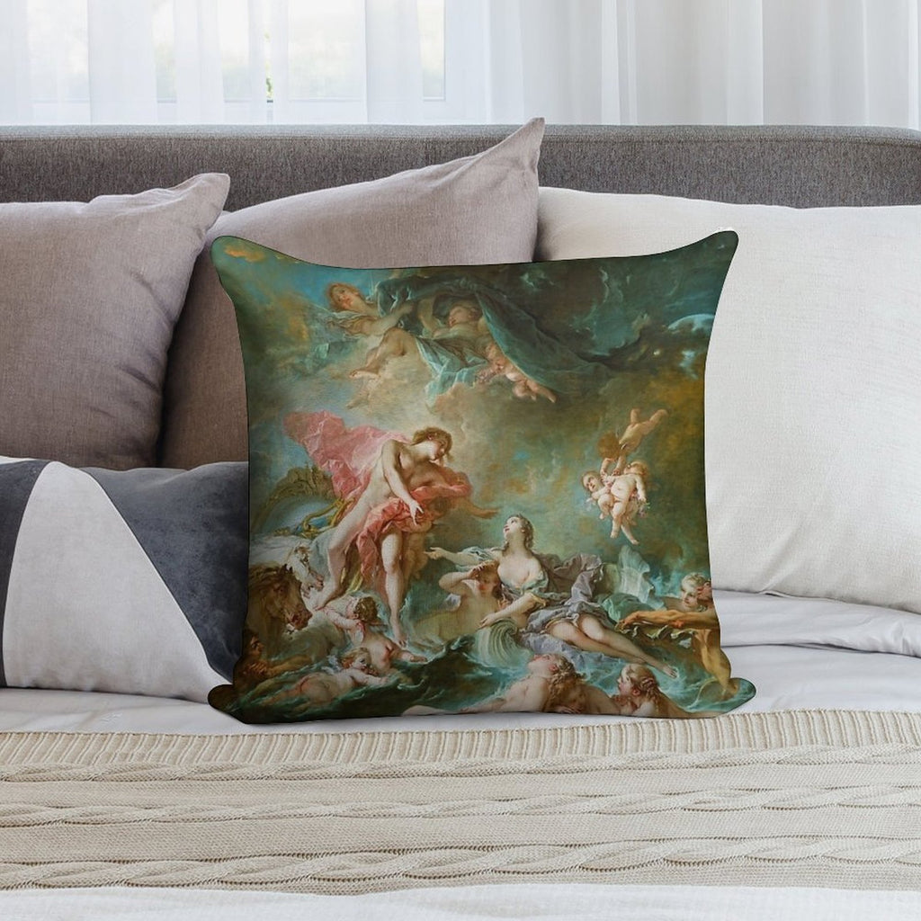 François Boucher The Setting of The Sun Soft Home Decor Throw Pillow
