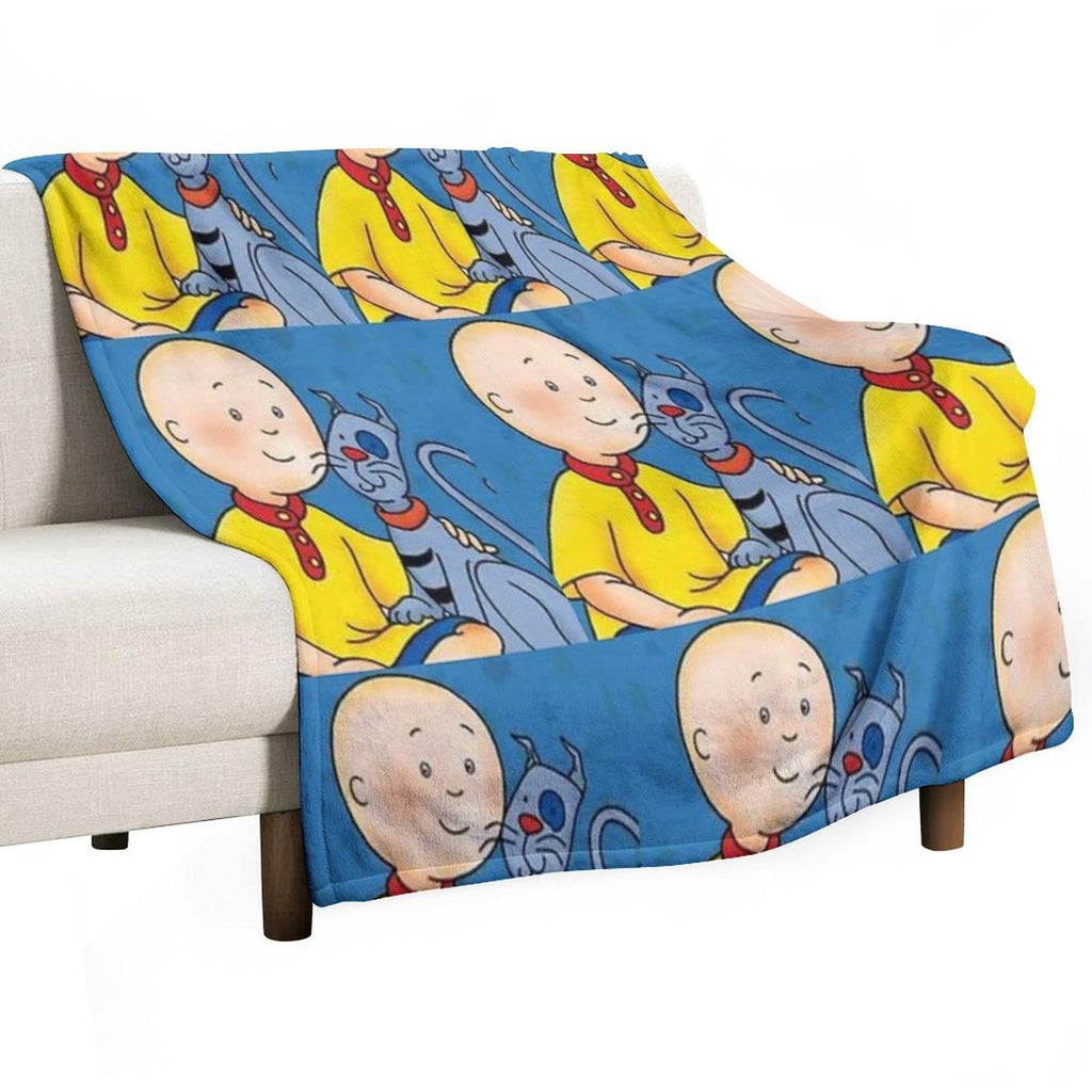 Caillou D Machine-washable Throw Blanket