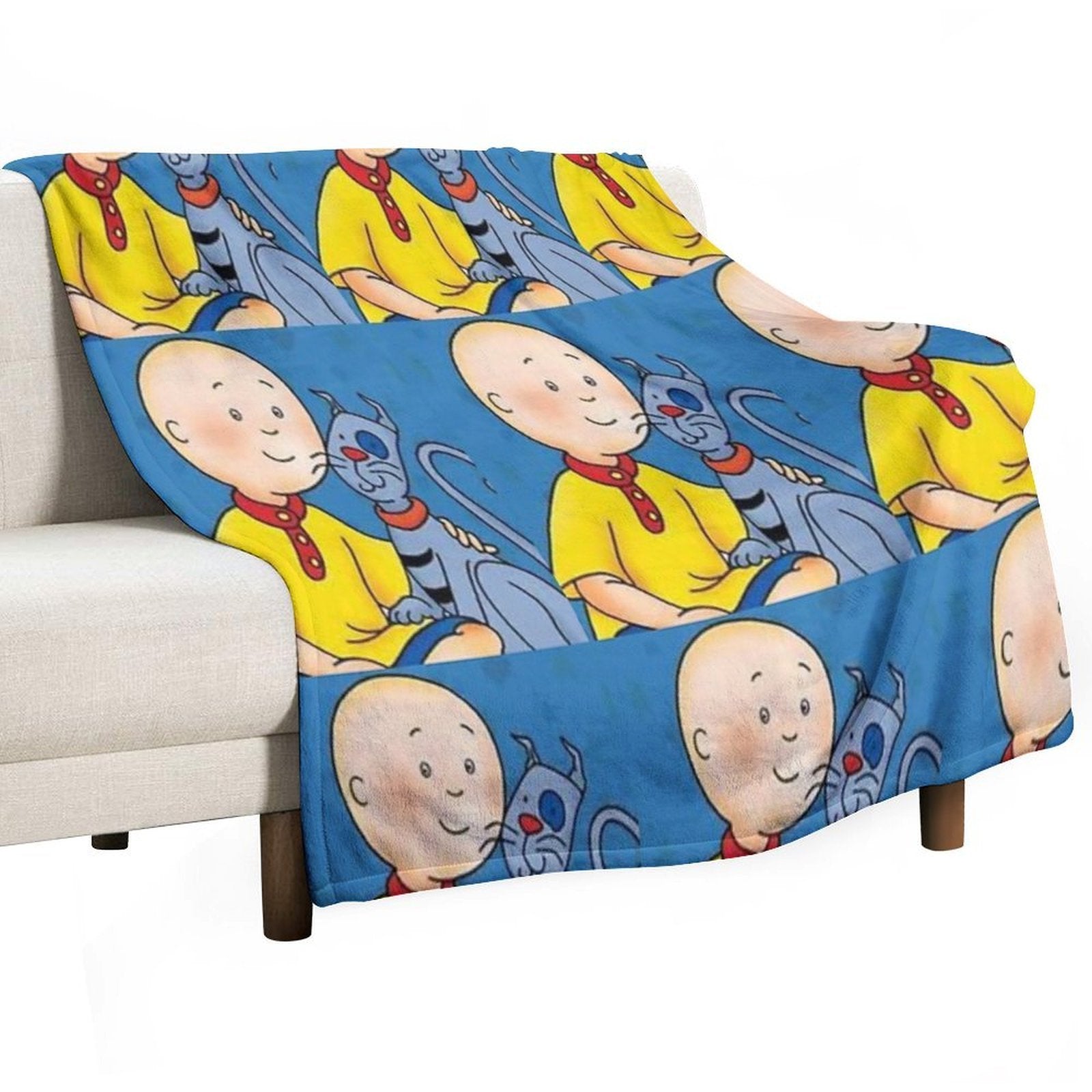 Caillou D Machine-washable Throw Blanket