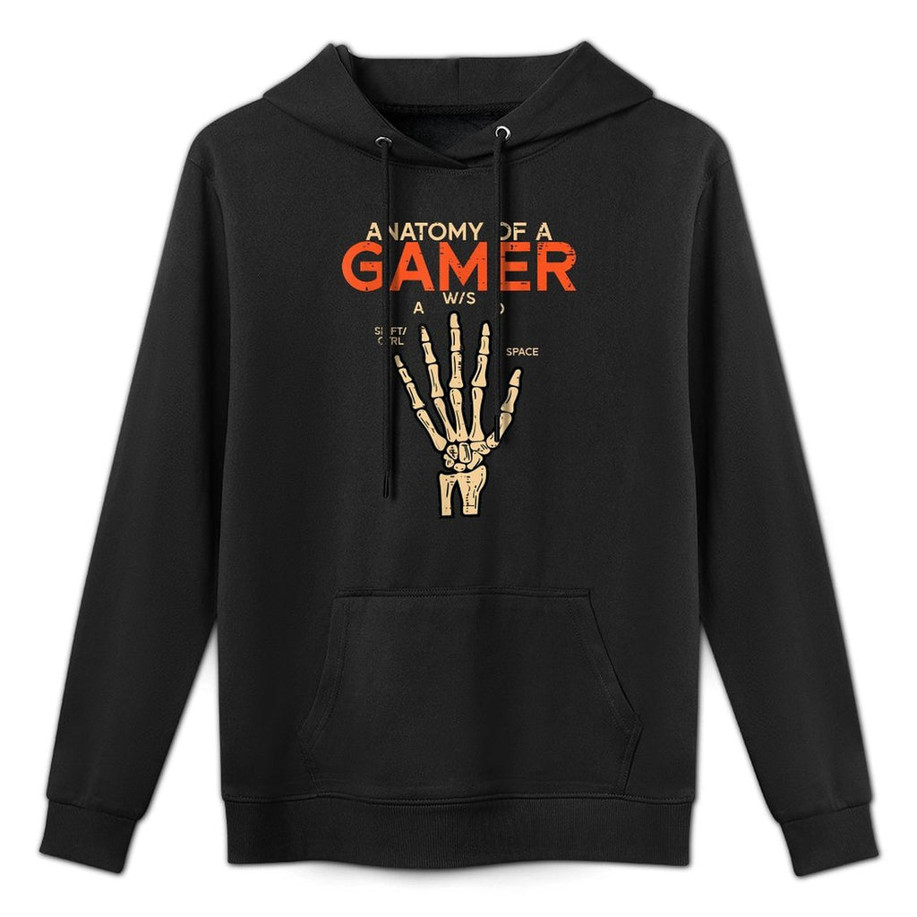 Anatomy Of A Gamer Skeleton Hand Funny Men Boys Kidsns Layering Staple Hoodie