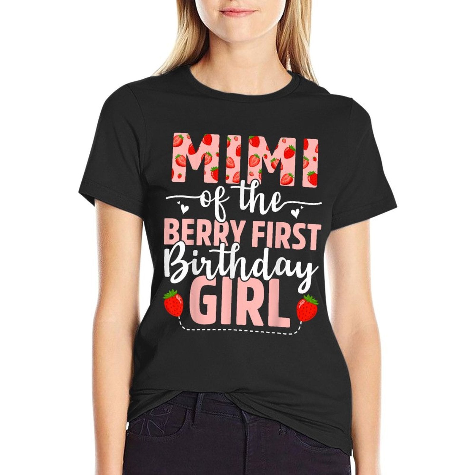Mimi Of The Berry First Birthday Girl Sweet Strawberry  Classic T-Shirt