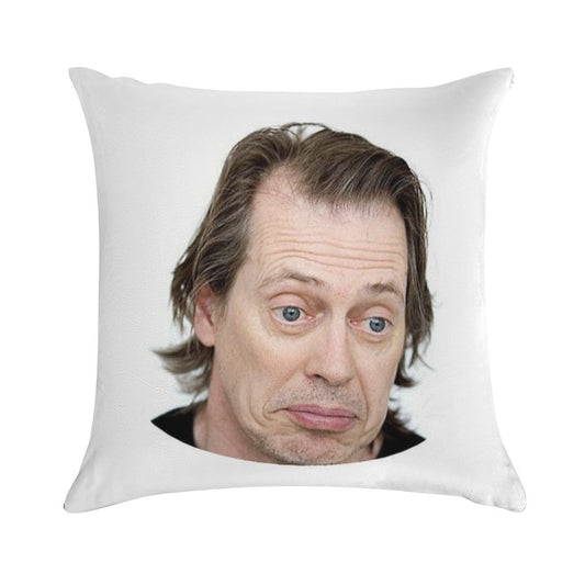 Steve Buscemi Meme Funny! Soft Shrink-Resistant Throw Pillow