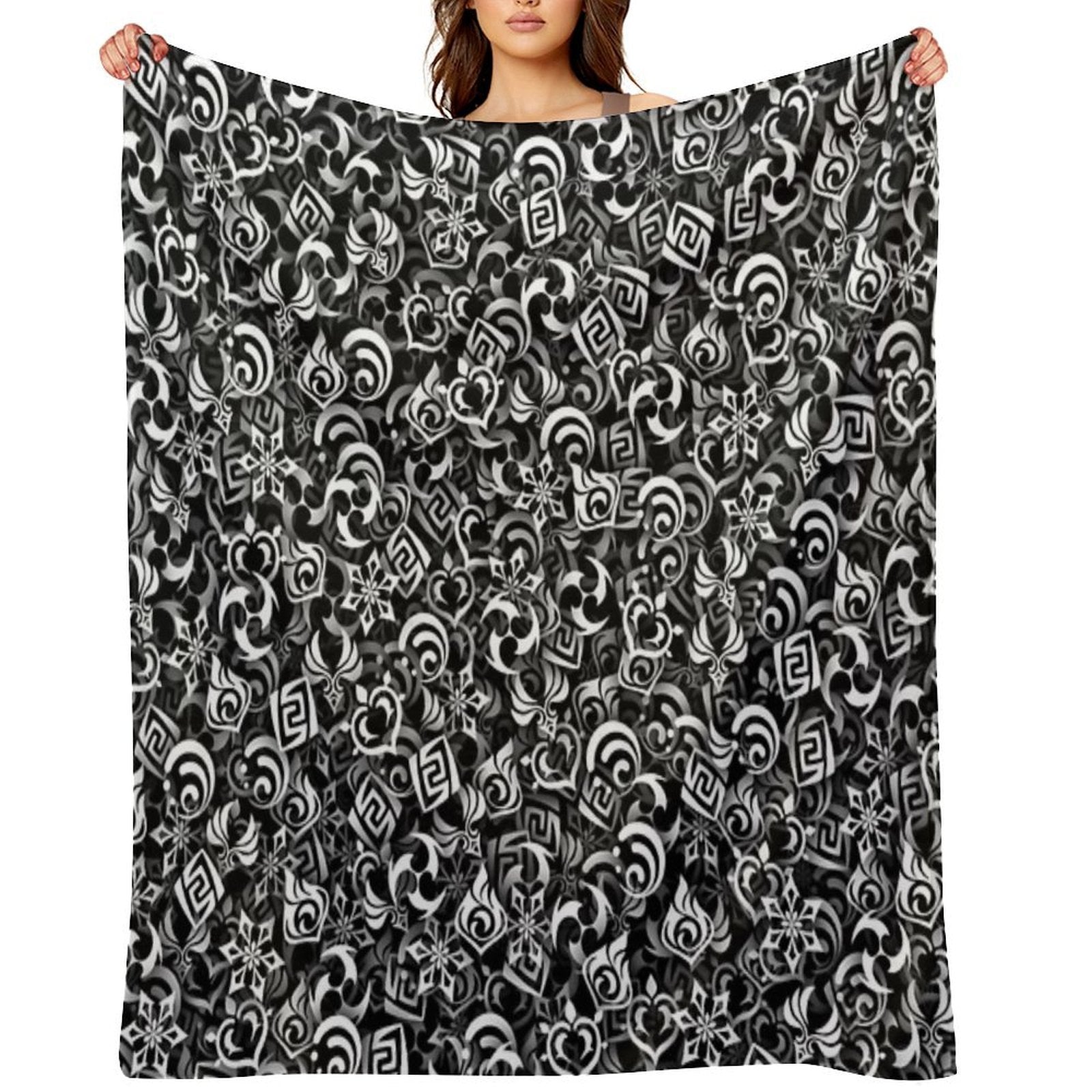 Genshin Impact Elements Versatility Throw Blanket