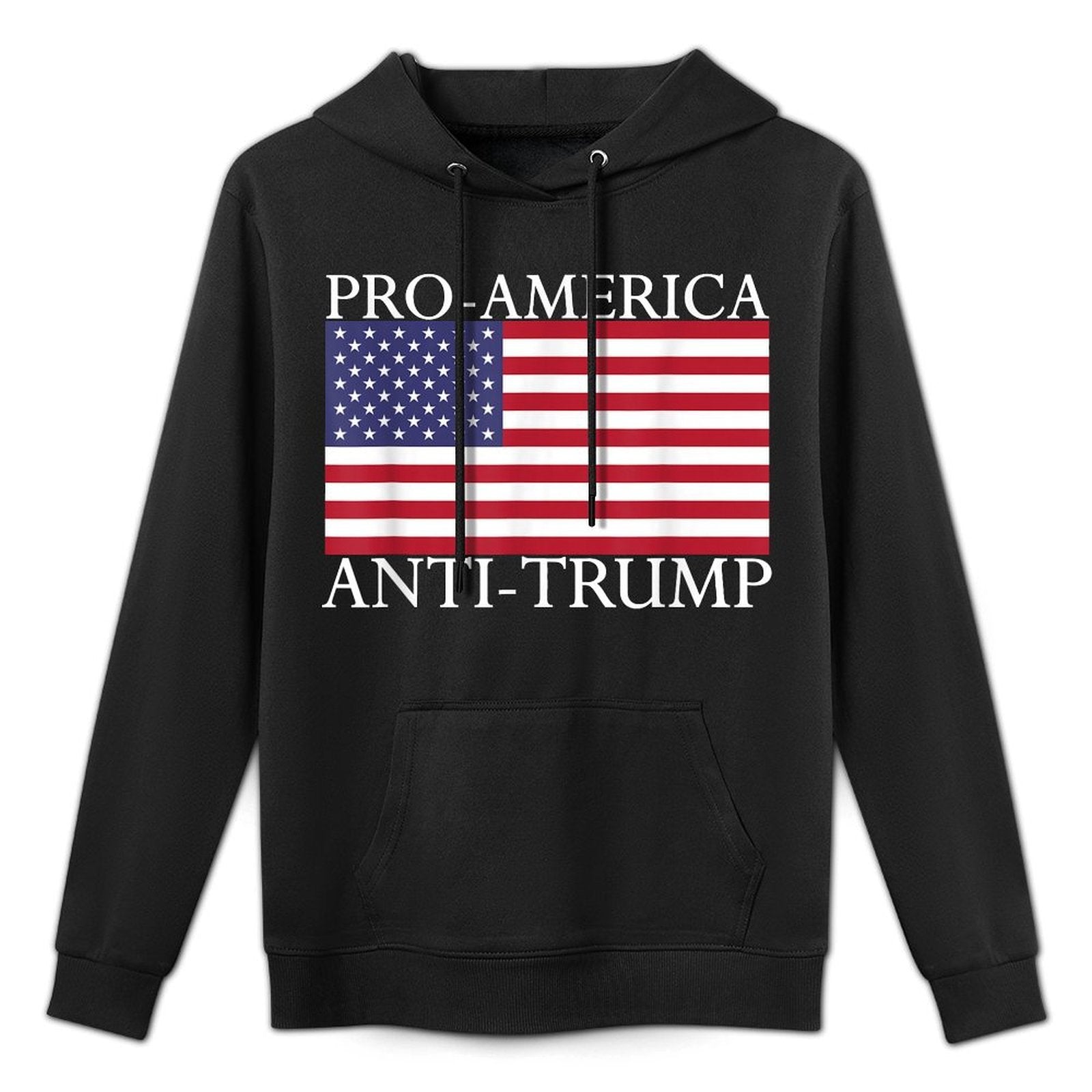 Pro-America Anti-Trump - American USA Flag Resist Casual Wear Hoodie