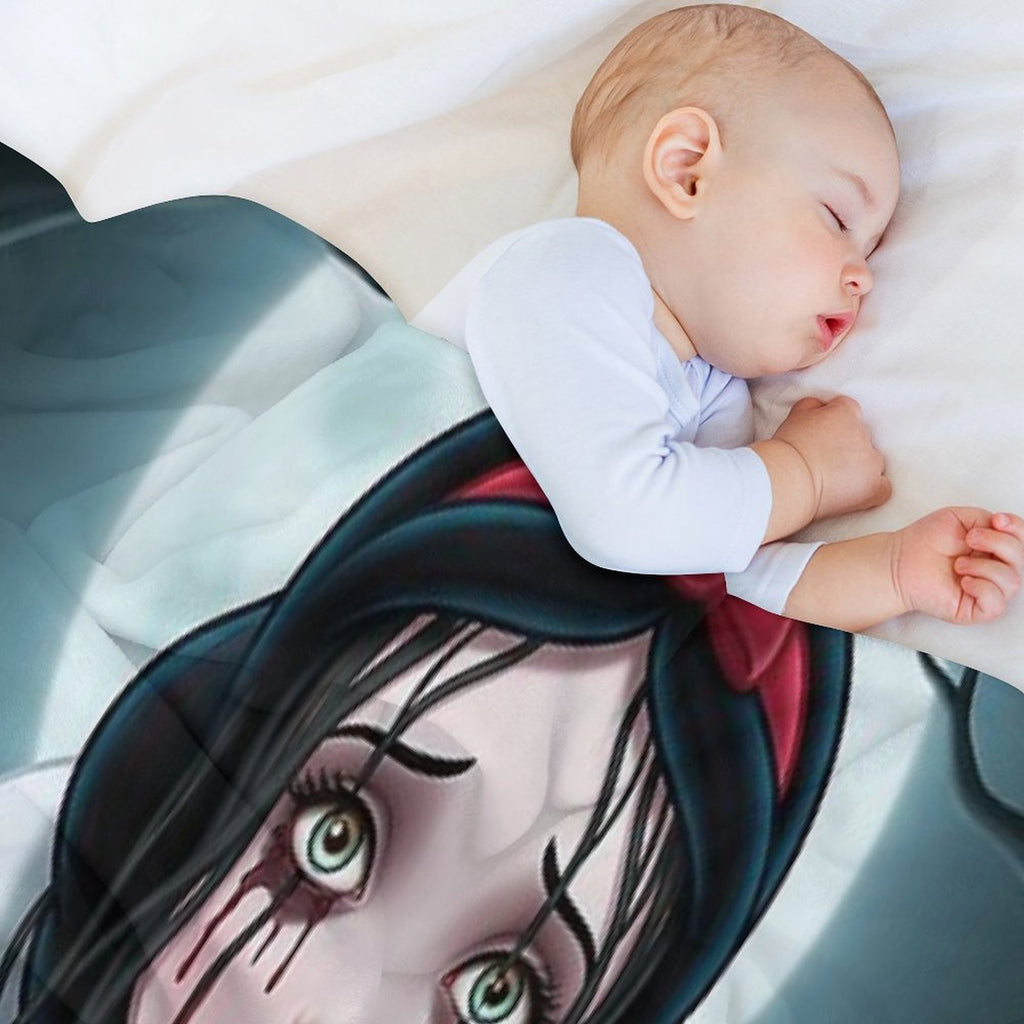 The Weeping Woman of The White Woods Travel-friendly Throw Blanket