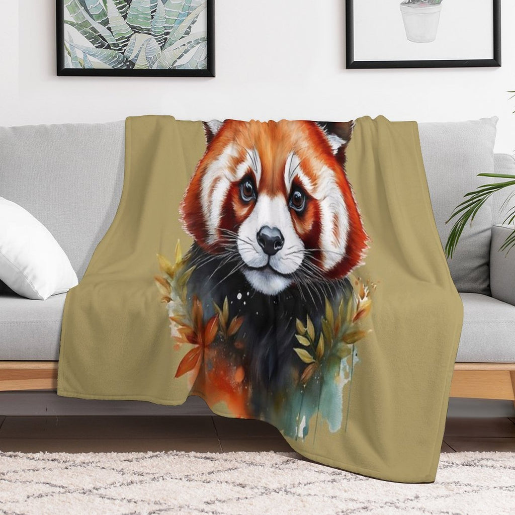 Red Panda - MY ZOO Collection Travel-friendly Throw Blanket