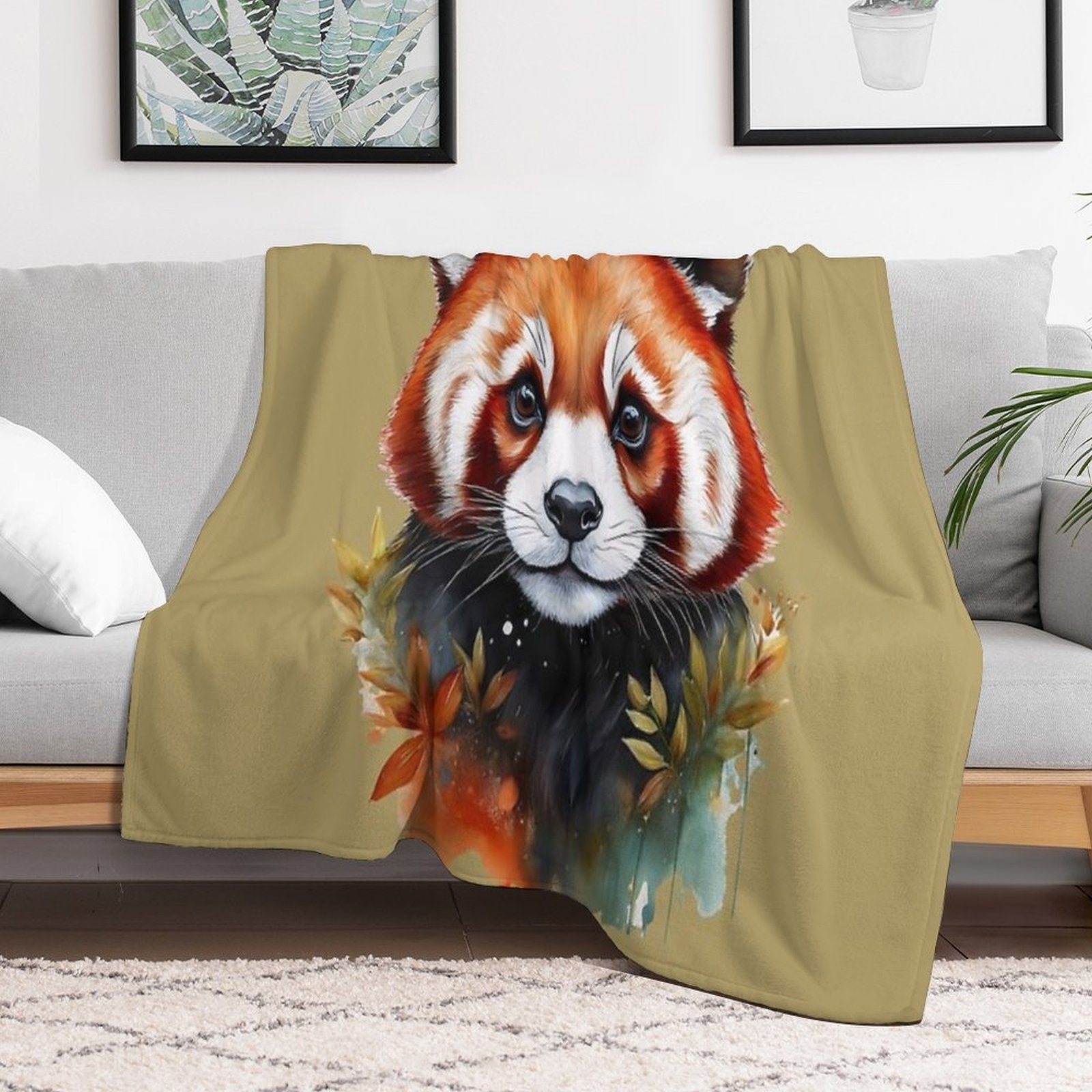 Red Panda - MY ZOO Collection Travel-friendly Throw Blanket
