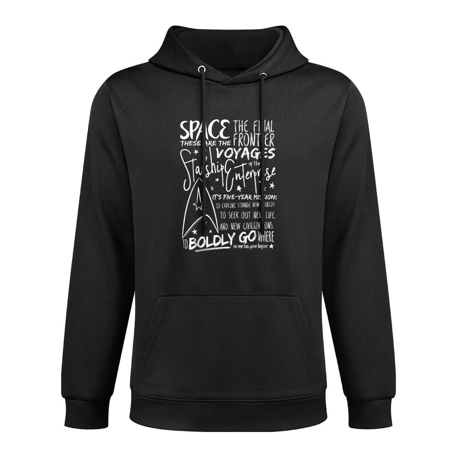 Star Trek Original Series Handwritten Speech Graphic Breathable Fabric Hoodie