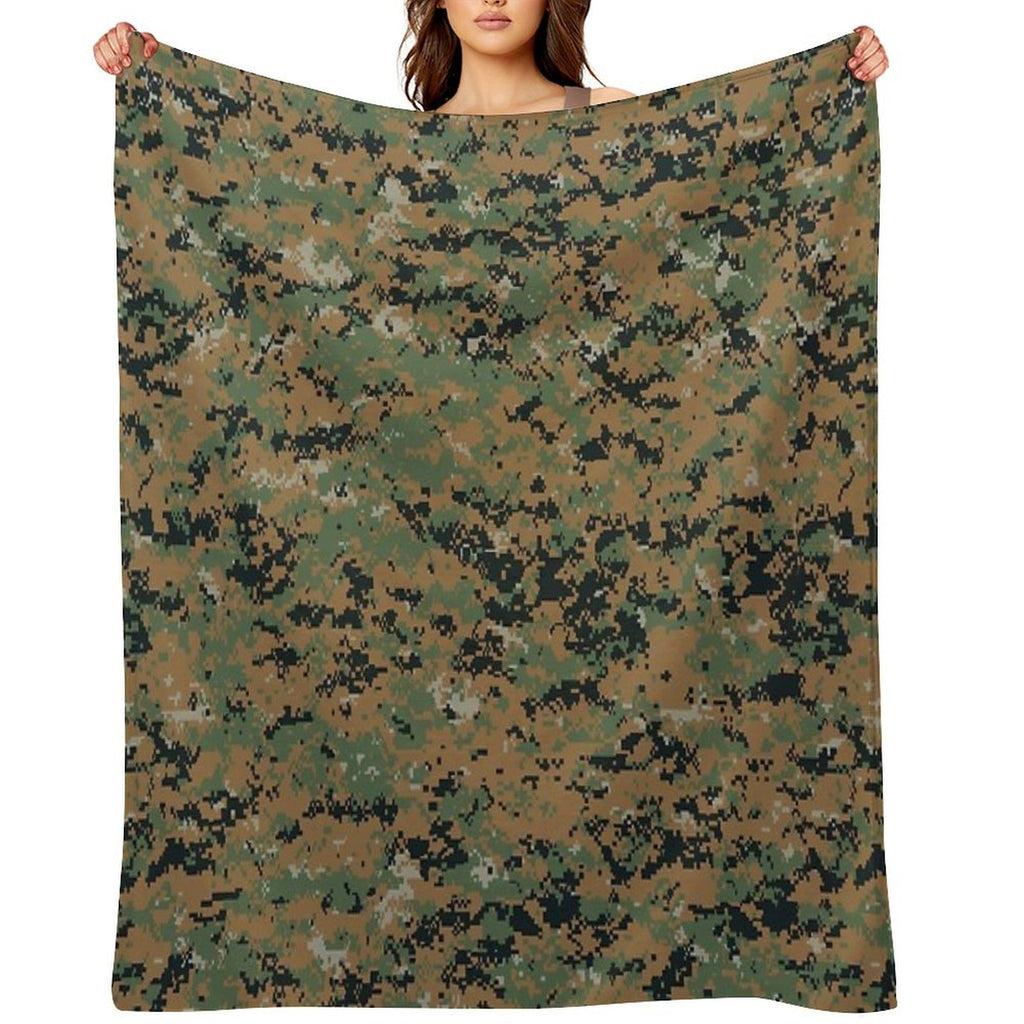 Marpat Camo Quick-dry Throw Blanket