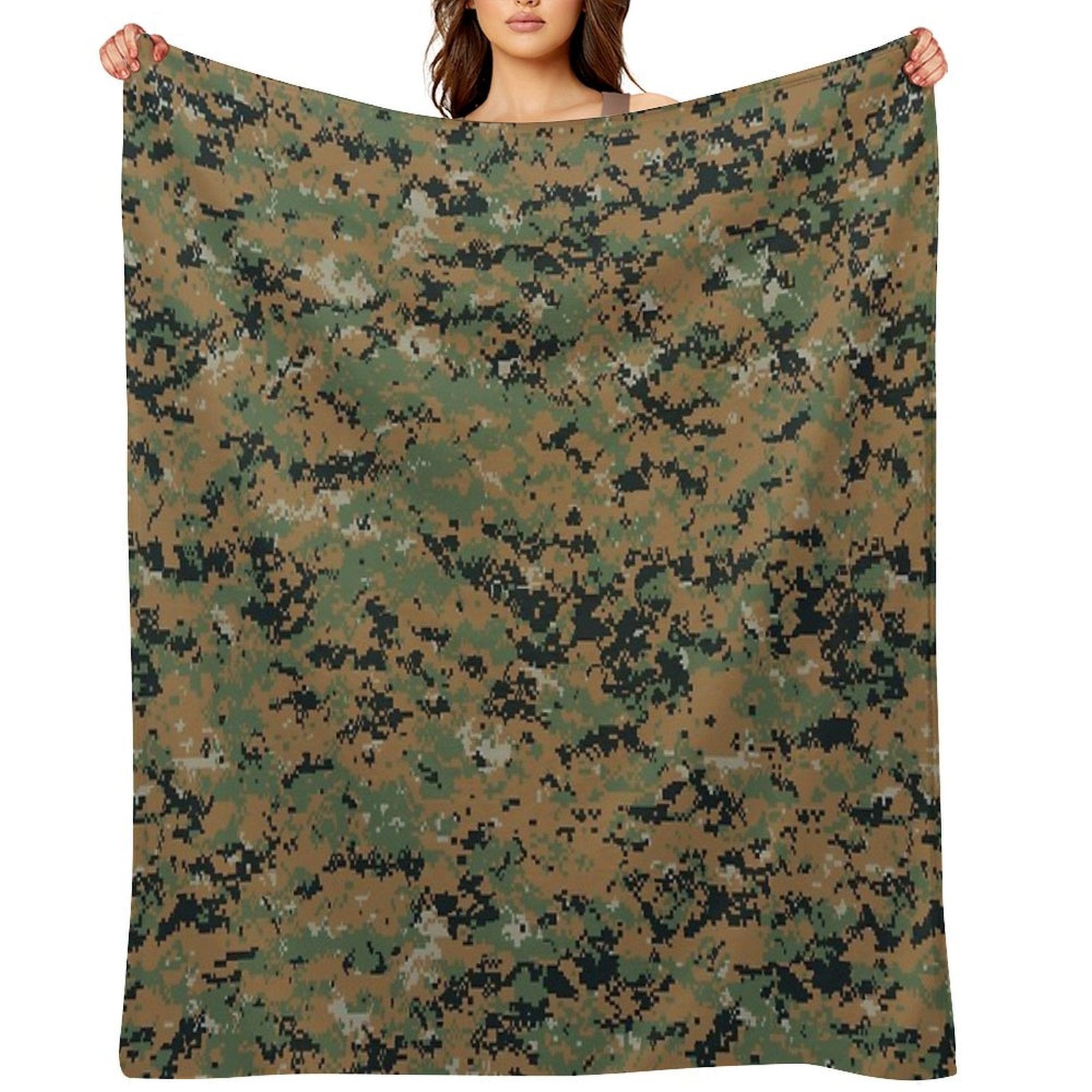 Marpat Camo Quick-dry Throw Blanket