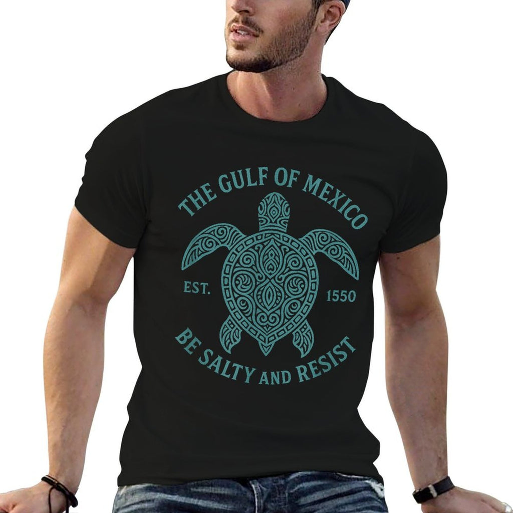 Gulf of Mexico Turtle Salty Resist  Eco-friendly Material T-Shirt