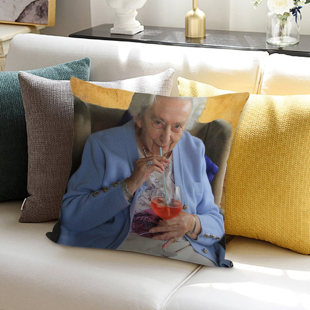 Aperol Spritz Soft High-Density Material Throw Pillow