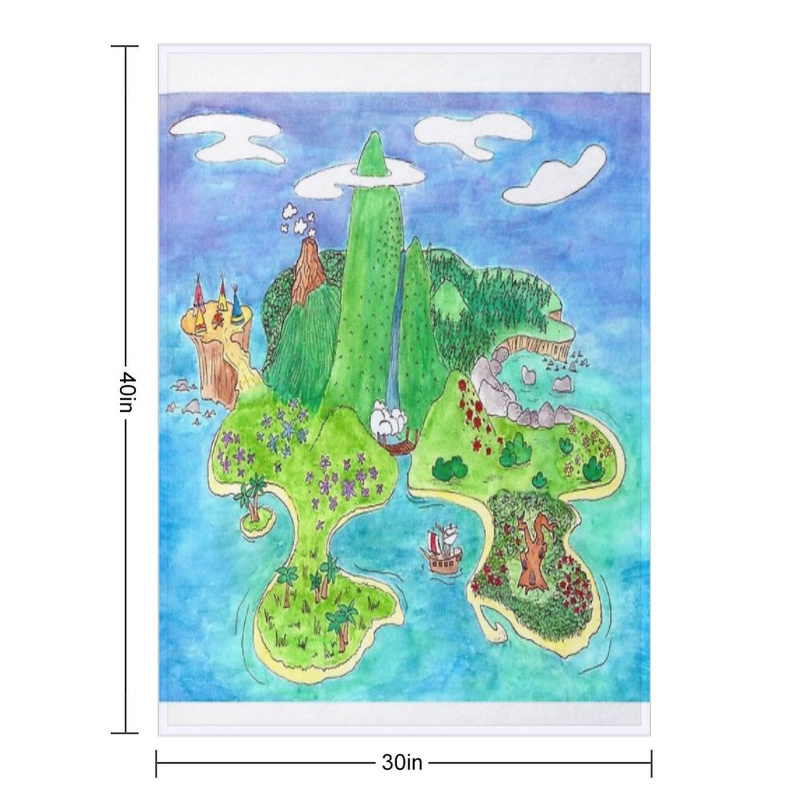 Neverland Compact Throw Blanket