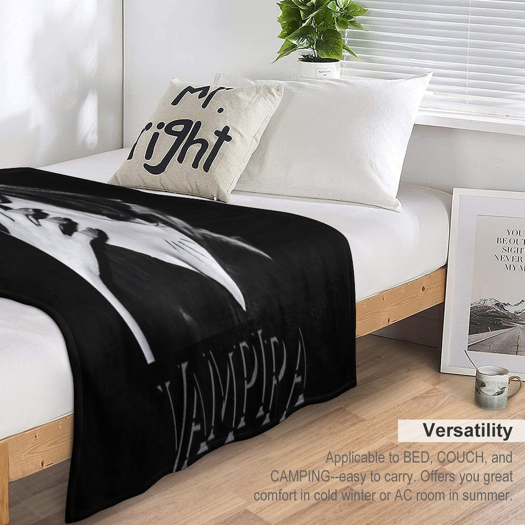Vampira Machine-washable Throw Blanket