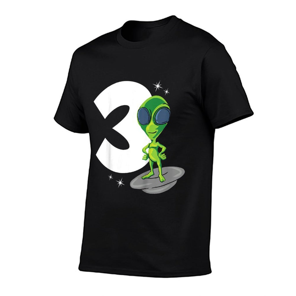 Kids 3 Years Old Boy Alien 3rd Birthday  Soft T-Shirt