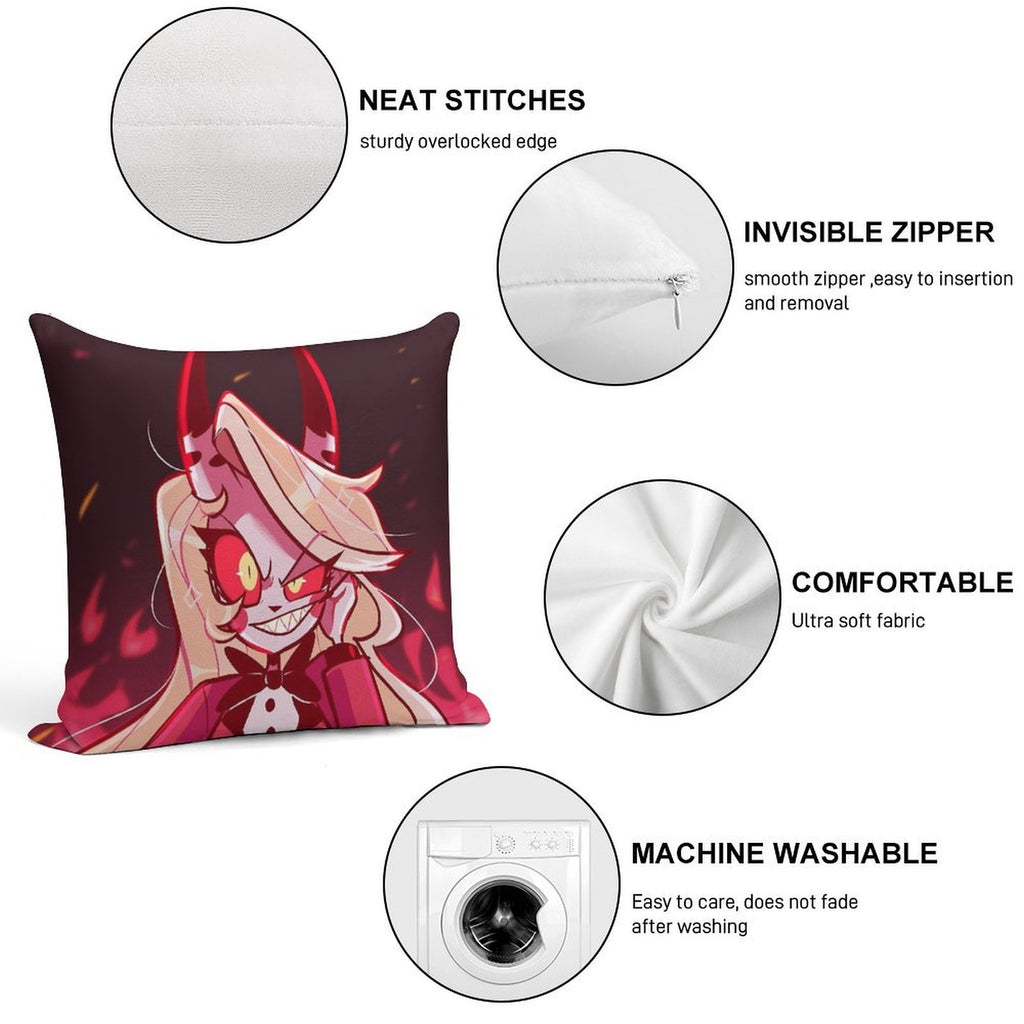 Hazbin Hotel Charlie Soft Easy Maintenance Throw Pillow